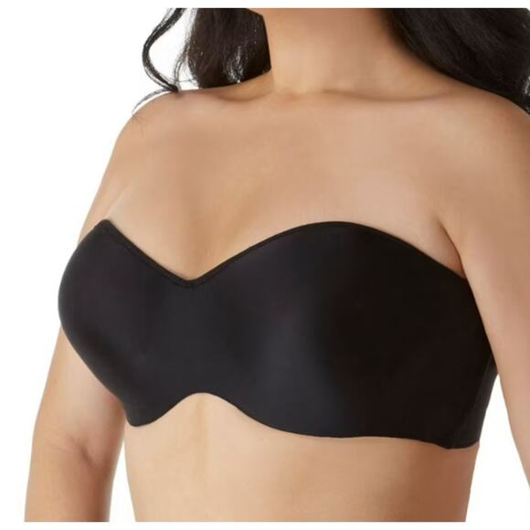 38C Maidenform Bra Strapless Option Stay There Power Band Black Bandeau NEW - Picture 1 of 9
